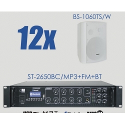 Zestaw ST-2650BC/MP3+FM+BT + 12x BS-1060TS/W